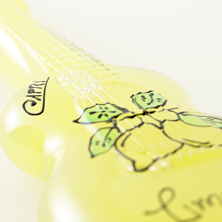カプリピゥ リモンチェッロ 絵付けボトル 「ギター」 200ml – Limone