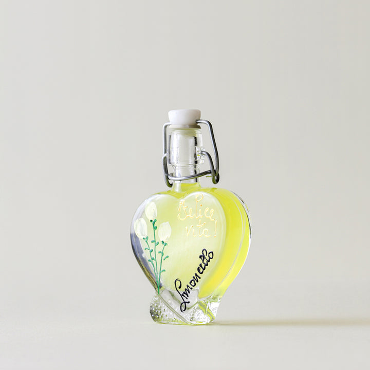 カプリピゥ リモンチェッロ 絵付けボトル 「新ハート 黄」 40ml