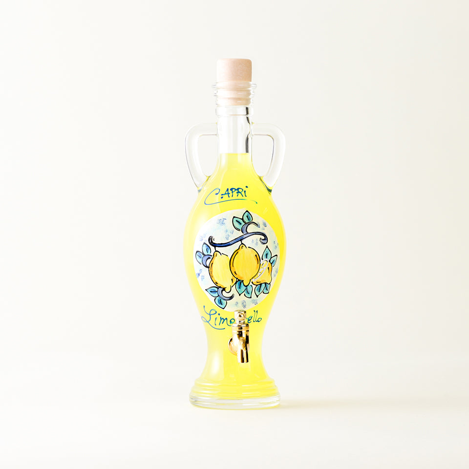カプリピゥ リモンチェッロ 絵付けサーバーボトル 「水差し（マヨリカ）」 500ml